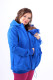 SILNÁ POČESANÁ teplákovina 100% Bavlna - 4v1 mikina s kapucí, jednobarevná: Těhu, Kojící, Nosící, Normal