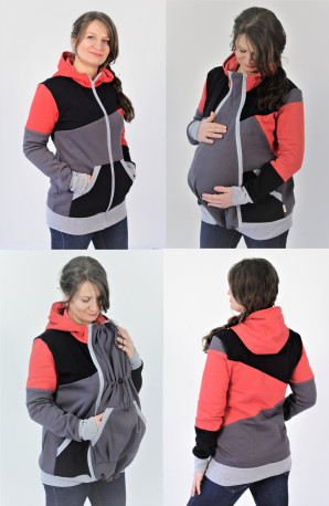 100% BAUMWOLLE - 3in1 Kapuzenpullover