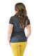 BAVLNA - 3v1 Kojící tričko, kr. ruk., výstřih U - PUNTÍK - barevný lem - KI1TPUPUNL70