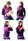 100% BAUMWOLLE - 3in1 Hoodie: Stillen, Tragen, Normal - Mehrfarben