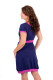 BAVLNA - jednobarevné - Balonové 3v1 kojící šaty, krátký rukáv