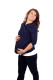 BAVLNA - Krátký těhotenský kabátek - vzdušný - TKAB3TP65