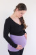 BAMBUS - Těhotenský bederní pás, DVOJITÝ, jednobarevný - BATPATP30