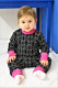 SLEVA 30% - Merino body - mangový lem / smetana