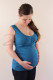 Těhotenské tílko v PD řasené - BAVLNA - TTLBDPD60