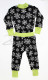 Rostoucí pyžamko z MERINA - VLOČKY na barevném podkladu - MERPYZVLO